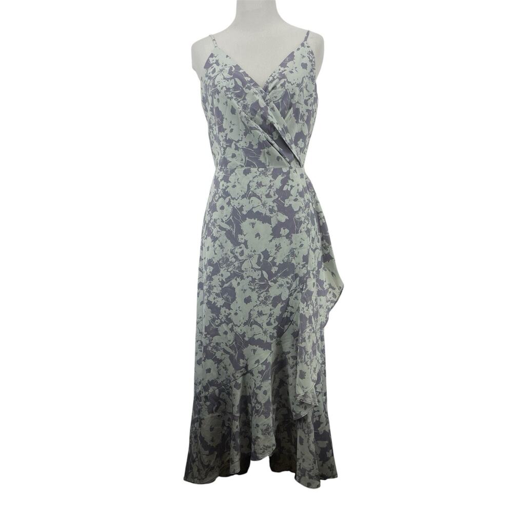 Chelsea28 Size M Ruffle Midi Dress‎ Floral Lilac Purple Sleeveless Romantic